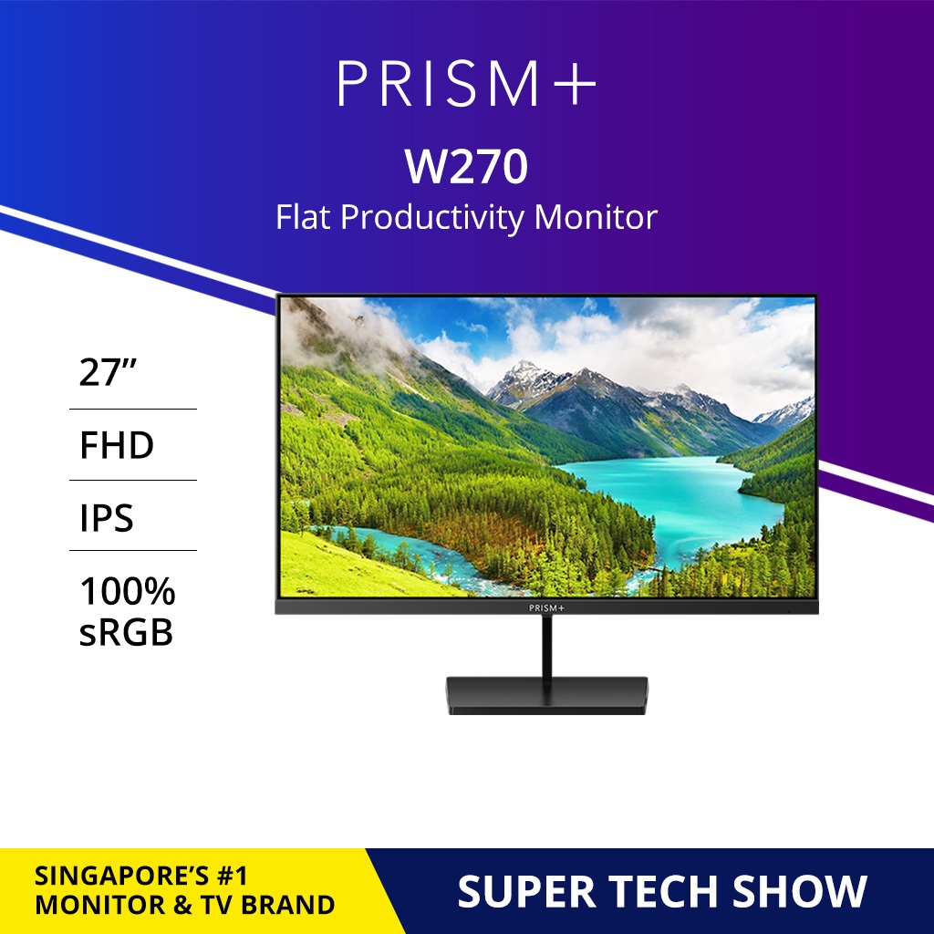 PRISM+ W270 | 27" FHD [1920 x 1080] IPS Professional Monitor Productivity Monitor